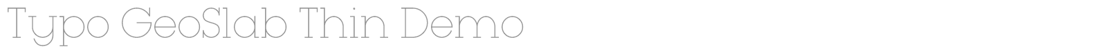 Typo Geoslab font preview
